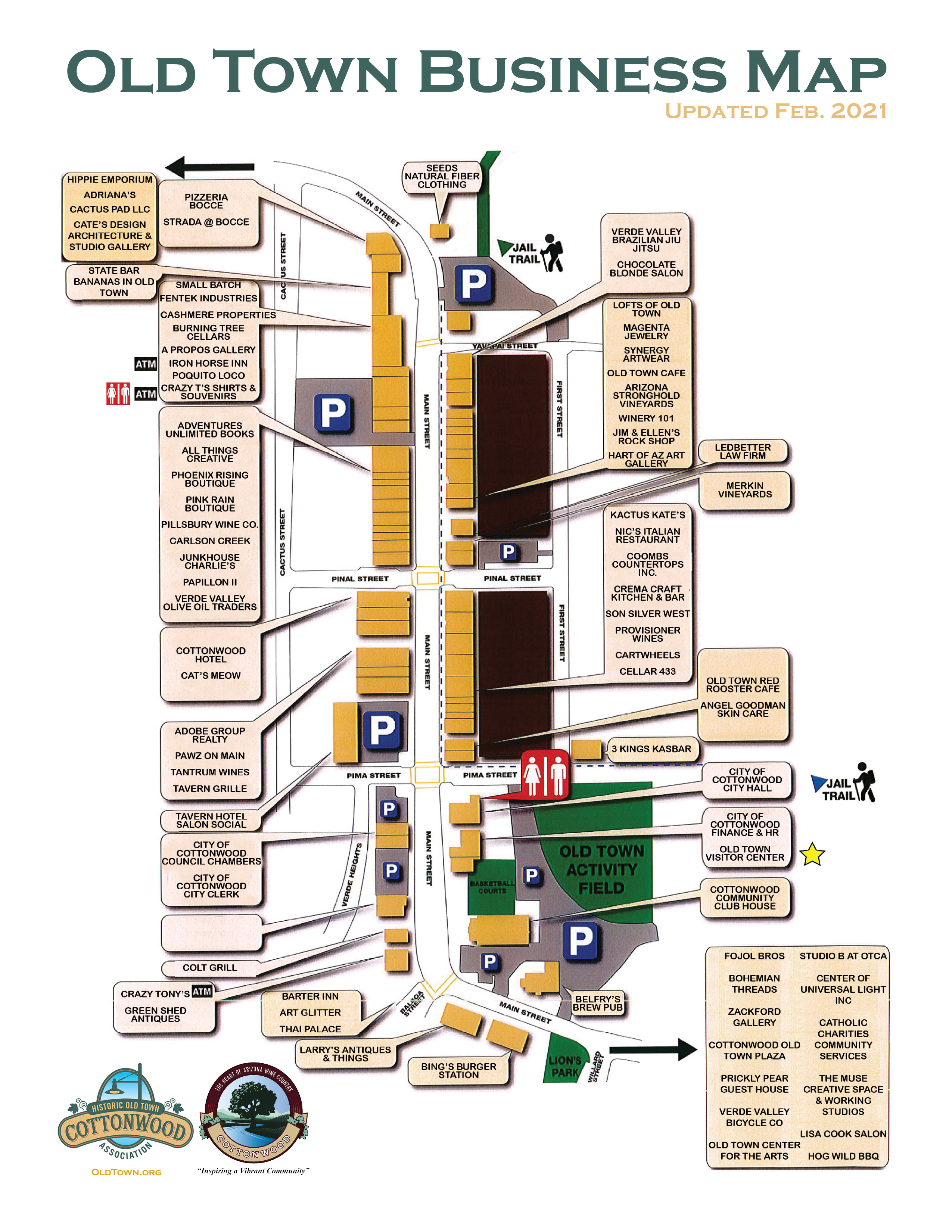 Cottonwood AZ Map Of Area